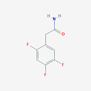 molecular formula C8H6F3NO B8268484 2-(2,4,5-Trifluorophenyl)acetamide 