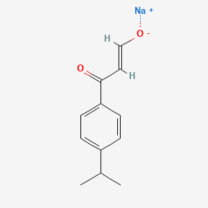 molecular formula C12H13NaO2 B8268697 Sodium-3-(4-isopropylphenyl)-3-oxoprop-1-EN-1-olate 