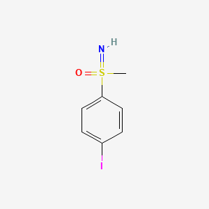 molecular formula C7H8INOS B8268858 Imino(4-iodophenyl)(methyl)-l6-sulfanone 