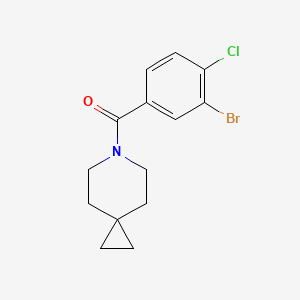 molecular formula C14H15BrClNO B8269060 (3-Bromo-4-chlorophenyl)(6-azaspiro[2.5]octan-6-yl)methanone 
