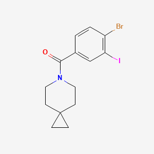 molecular formula C14H15BrINO B8269091 (4-Bromo-3-iodophenyl)(6-azaspiro[2.5]octan-6-yl)methanone 