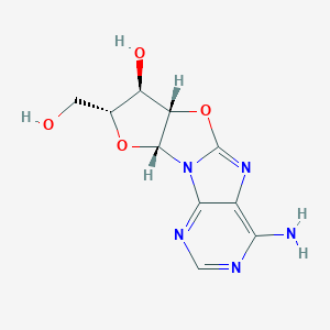 molecular formula C10H11N5O4 B082692 Carbocyclic arabinosyladenine CAS No. 13089-44-6