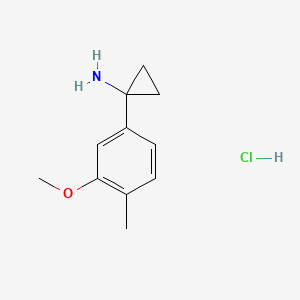 1-(3-Methoxy-4-methylphenyl)cyclopropanamine hydrochloride