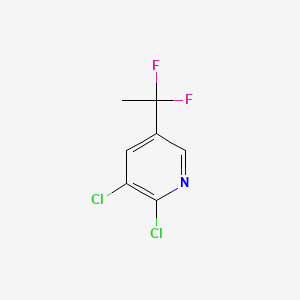 2,3-Dichloro-5-(1,1-difluoroethyl)pyridine