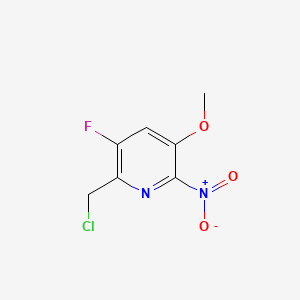 2-(Chloromethyl)-3-fluoro-5-methoxy-6-nitropyridine