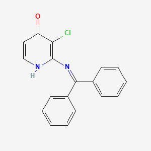 3-Chloro-2-(diphenylmethyleneamino)pyridin-4(1H)-one