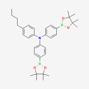 4-Butyl-N,N-bis(4-(4,4,5,5-tetramethyl-1,3,2-dioxaborolan-2-yl)phenyl)aniline