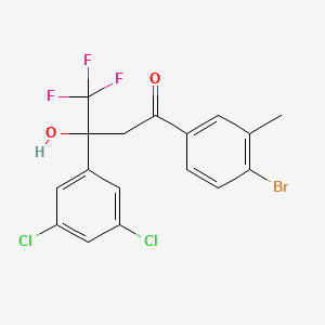 4-Bromo-3-methylphenyl-3-(3,5-dichlorophenyl)-4,4,4-trifluoro-3-hydroxybutan-1-one