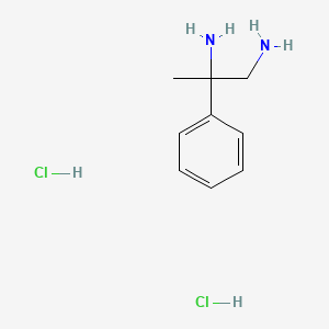 molecular formula C9H16Cl2N2 B8269500 2-Phenylpropane-1,2-diamine dihydrochloride 