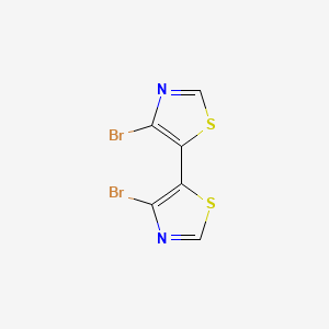 molecular formula C6H2Br2N2S2 B8269524 4,4'-Dibromo-5,5'-bithiazole 