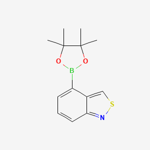 molecular formula C13H16BNO2S B8269529 4-(4,4,5,5-Tetramethyl-1,3,2-dioxaborolan-2-yl)benzo[c]isothiazole 