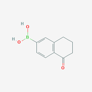 molecular formula C10H11BO3 B8269580 (5-Oxo-5,6,7,8-tetrahydronaphthalen-2-yl)boronic acid 