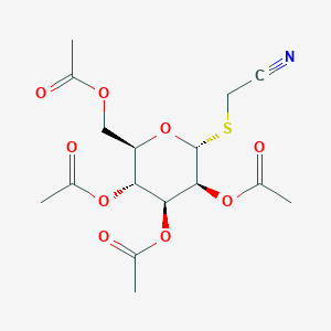 molecular formula C16H21NO9S B8269595 [(2,3,4,6-tetra-O-acetyl-alpha-D-mannopyranosyl)thio]acetonitrile 