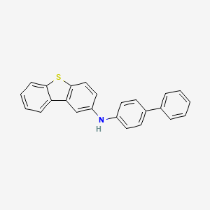 molecular formula C24H17NS B8269597 N-([1,1'-biphenyl]-4-yl)dibenzo[b,d]thiophen-2-amine 