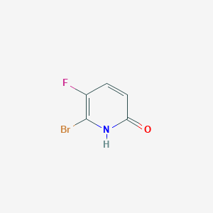 molecular formula C5H3BrFNO B8269601 6-Bromo-5-fluoropyridin-2-ol CAS No. 1396762-21-2