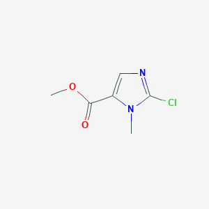 molecular formula C6H7ClN2O2 B8269626 Methyl 2-chloro-1-methyl-1H-imidazole-5-carboxylate 