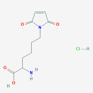 molecular formula C10H15ClN2O4 B8269639 (S)-2-Amino-6-(2,5-dioxo-2,5-dihydro-1H-pyrrol-1-yl)hexanoic Acid Hydrochloride 