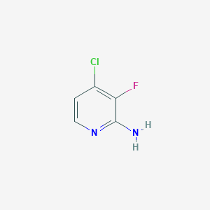 molecular formula C5H4ClFN2 B8269645 4-Chloro-3-fluoropyridin-2-amine 