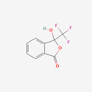 molecular formula C9H5F3O3 B8269653 3-hydroxy-3-(trifluoromethyl)-2-benzofuran-1(3H)-one CAS No. 76284-63-4