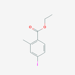 molecular formula C10H11IO2 B8269660 Ethyl 4-iodo-2-methylbenzoate 