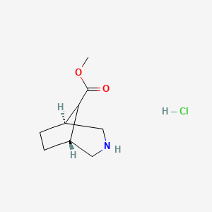 molecular formula C9H16ClNO2 B8269684 Methyl exo-3-azabicyclo[3.2.1]octane-8-carboxylate hydrochloride 