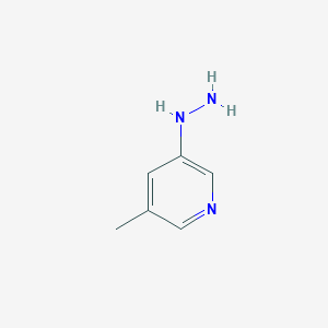 molecular formula C6H9N3 B8269776 3-Hydrazinyl-5-methylpyridine CAS No. 1035173-64-8