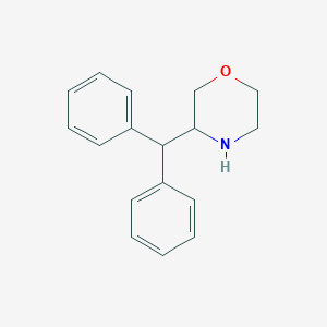 molecular formula C17H19NO B8269953 Morpholine, 3-(diphenylmethyl)- CAS No. 93406-27-0