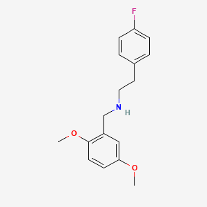 molecular formula C17H20FNO2 B8270179 N-(2,5-dimethoxybenzyl)-2-(4-fluorophenyl)ethanamine CAS No. 355817-17-3