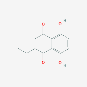 molecular formula C12H10O4 B082703 2-Ethyl-5,8-dihydroxynaphthalene-1,4-dione CAS No. 15012-53-0