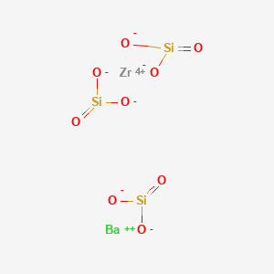 molecular formula BaO9Si3Zr B082705 Barium zirconium silicate CAS No. 13708-67-3