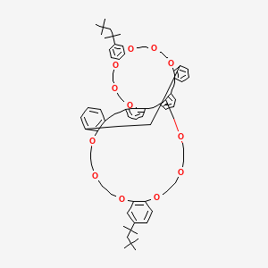 molecular formula C72H92O12 B8270593 Calix[4]arene-bis(t-octylbenzo-crown-6) CAS No. 220969-34-6