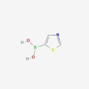 molecular formula C3H4BNO2S B8270634 Thiazole-5-boronic acid CAS No. 942190-81-0
