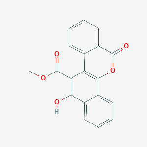 molecular formula C19H12O5 B8270662 Methyl 12-hydroxy-6-oxo-6H-dibenzo[c,h]chromene-11-carboxylate CAS No. 1021499-82-0