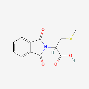 B8270828 2-(1,3-dioxo-1,3-dihydro-2H-isoindol-2-yl)-3-(methylthio)propanoic acid CAS No. 55582-20-2