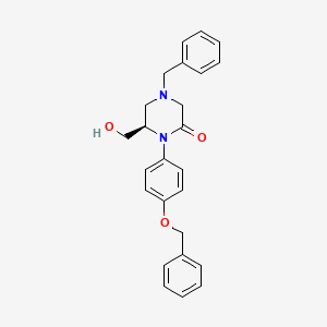 (R)-1-(4-Benzyloxyphenyl)-4-benzyl-6-hydroxymethyl-piperazin-2-one