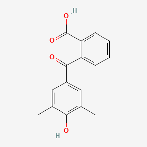 molecular formula C16H14O4 B8271014 Benzoic acid,2-(4-hydroxy-3,5-dimethylbenzoyl)- CAS No. 85604-74-6