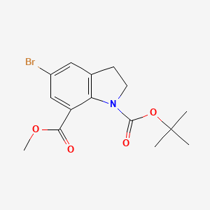 1-Tert-butyl 7-methyl 5-bromoindoline-1,7-dicarboxylate