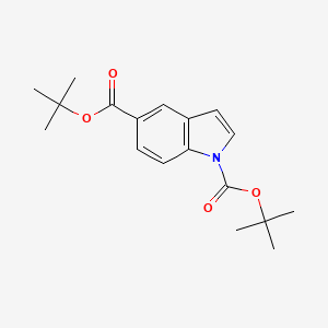 molecular formula C18H23NO4 B8271033 Di-tert-Butyl 1H-indole-1,5-dicarboxylate CAS No. 866587-85-1