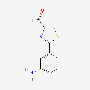 2-(3-Aminophenyl)thiazole-4-carbaldehyde