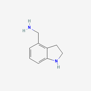 molecular formula C9H12N2 B8271156 Indolin-4-ylmethanamine CAS No. 918864-94-5