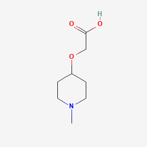 molecular formula C8H15NO3 B8271255 2-((1-Methylpiperidin-4-yl)oxy)acetic acid CAS No. 1225227-25-7