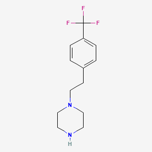 molecular formula C13H17F3N2 B8271269 Piperazine, 1-[2-[4-(trifluoromethyl)phenyl]ethyl]- CAS No. 151021-12-4