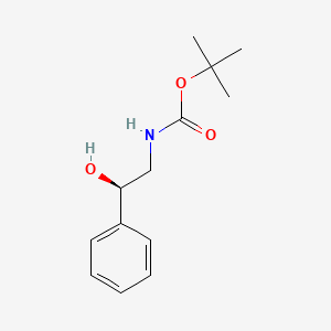 molecular formula C13H19NO3 B8271386 tert-butyl N-[(2R)-2-hydroxy-2-phenylethyl]carbamate CAS No. 86013-50-5