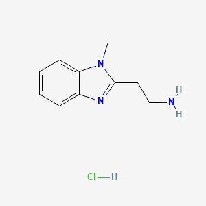 molecular formula C10H14ClN3 B8271495 2-(1-Methyl-1H-benzoimidazol-2-yl)-ethylamine hydrochloride CAS No. 1185294-55-6