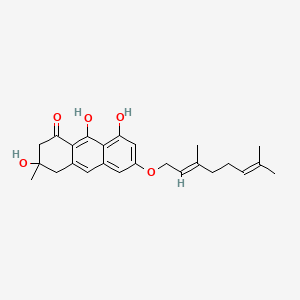 molecular formula C25H30O5 B8271807 Vismione D CAS No. 87605-72-9