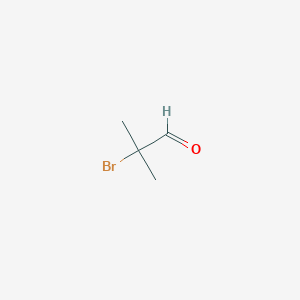 molecular formula C4H7BrO B082722 2-Bromo-2-methylpropanal CAS No. 13206-46-7