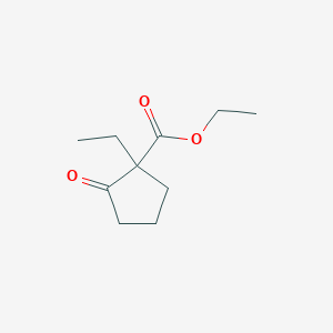 molecular formula C10H16O3 B8272398 ethyl 1-ethyl-2-oxocyclopentane-1-carboxylate 