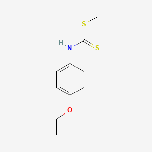molecular formula C10H13NOS2 B8272440 methyl N-(4-ethoxyphenyl)carbamodithioate CAS No. 13037-23-5