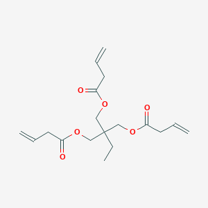 molecular formula C18H26O6 B082727 2,2-Bis(but-3-enoyloxymethyl)butyl but-3-enoate CAS No. 13830-89-2