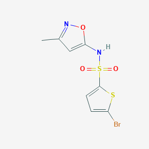 molecular formula C8H7BrN2O3S2 B8272826 N-(3-methyl-5-isoxazolyl)-5-bromothiophene-2-sulfonamide 